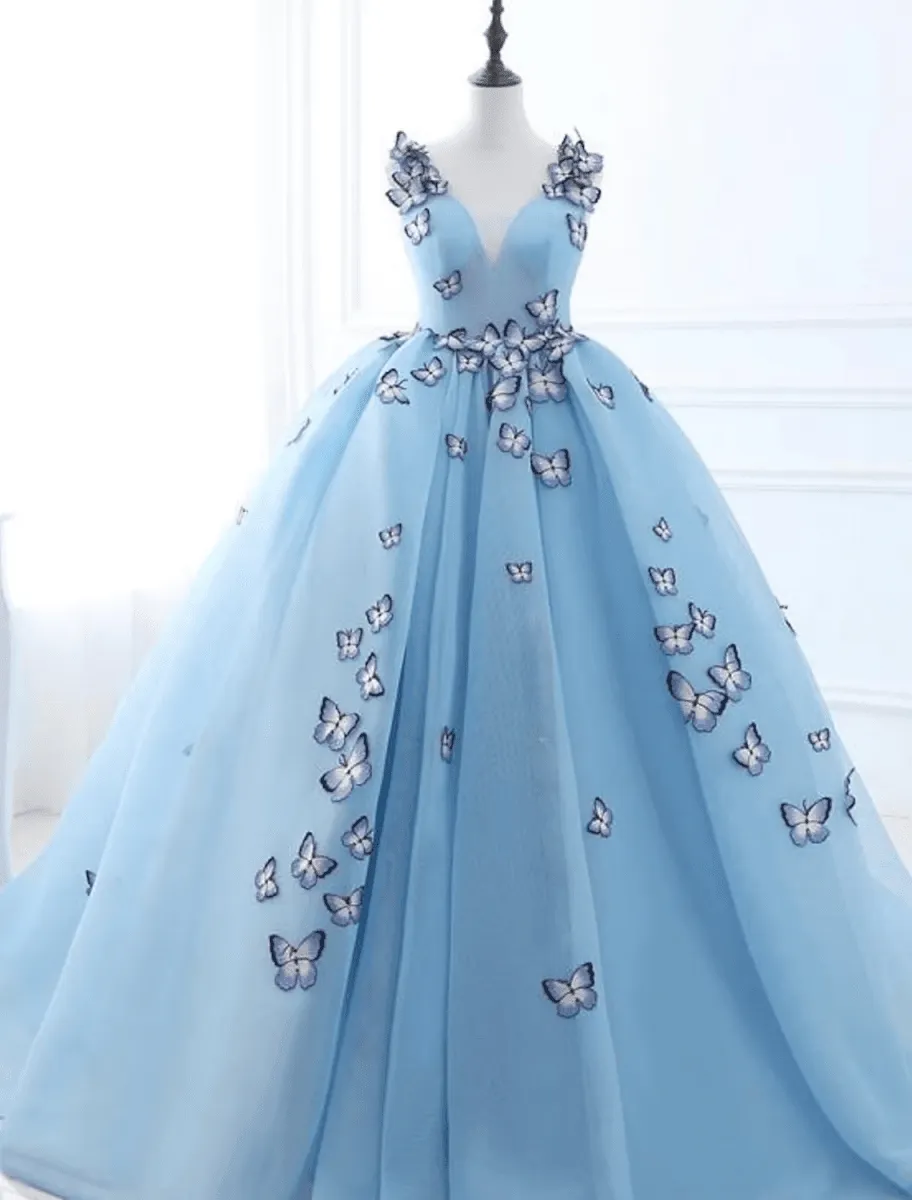 Ball Gown Prom Dresses Luxurious Dress Engagement Court Train Sleeveless V Neck Tulle with Pleats Appliques