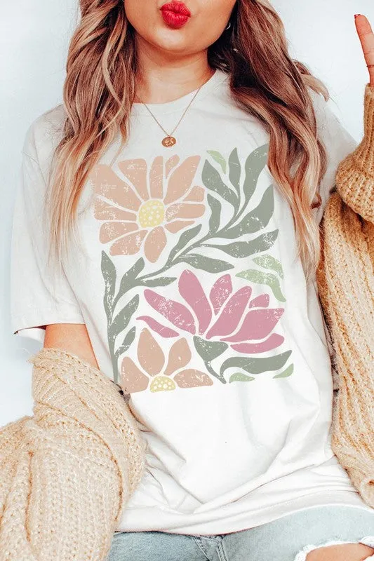 Botanical Daisy Floral Graphic Tee