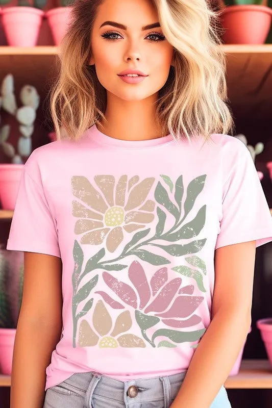 Botanical Daisy Floral Graphic Tee