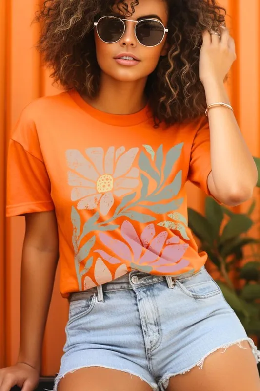Botanical Daisy Floral Graphic Tee