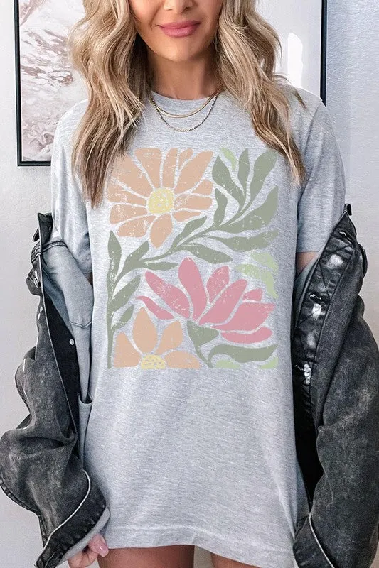 Botanical Daisy Floral Graphic Tee