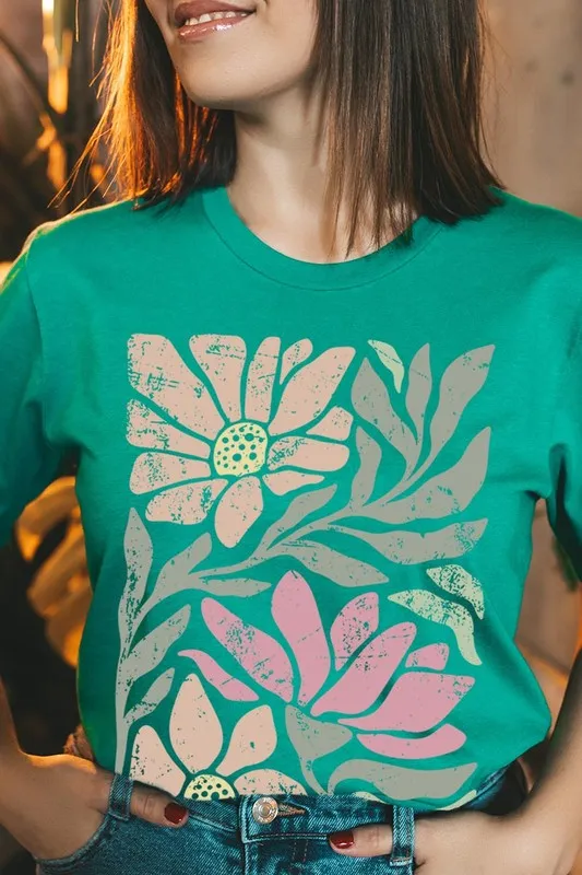 Botanical Daisy Floral Graphic Tee