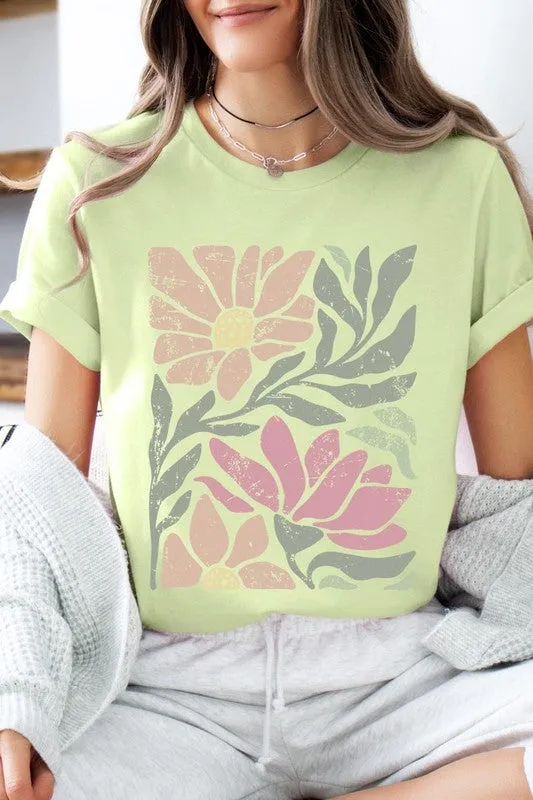 Botanical Daisy Floral Graphic Tee
