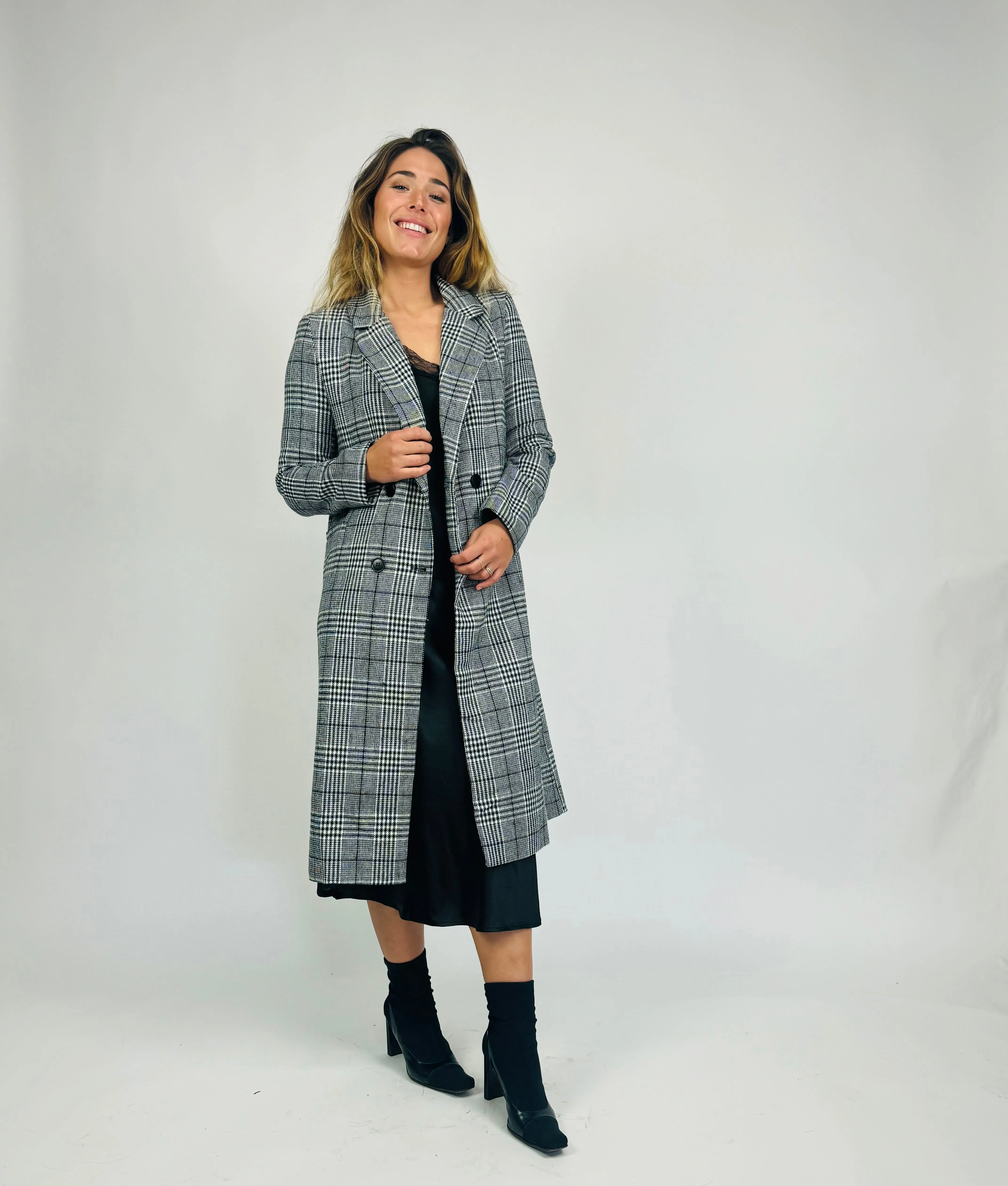 CHECKED COAT