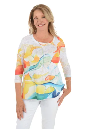 Colorful Flow Seqin Pocket Knit Top