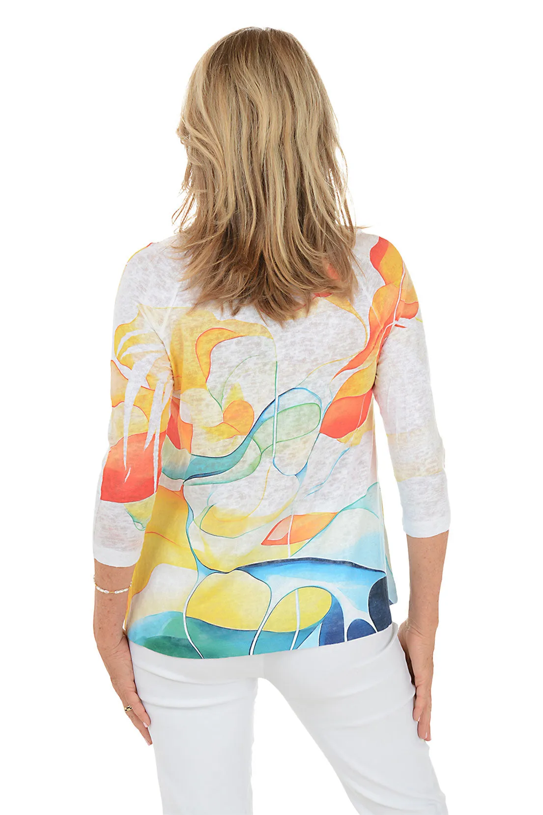 Colorful Flow Seqin Pocket Knit Top