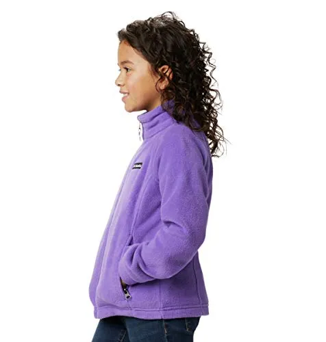 Columbia Girls Benton Springs Fleece Jacket, Grape Gum, Large