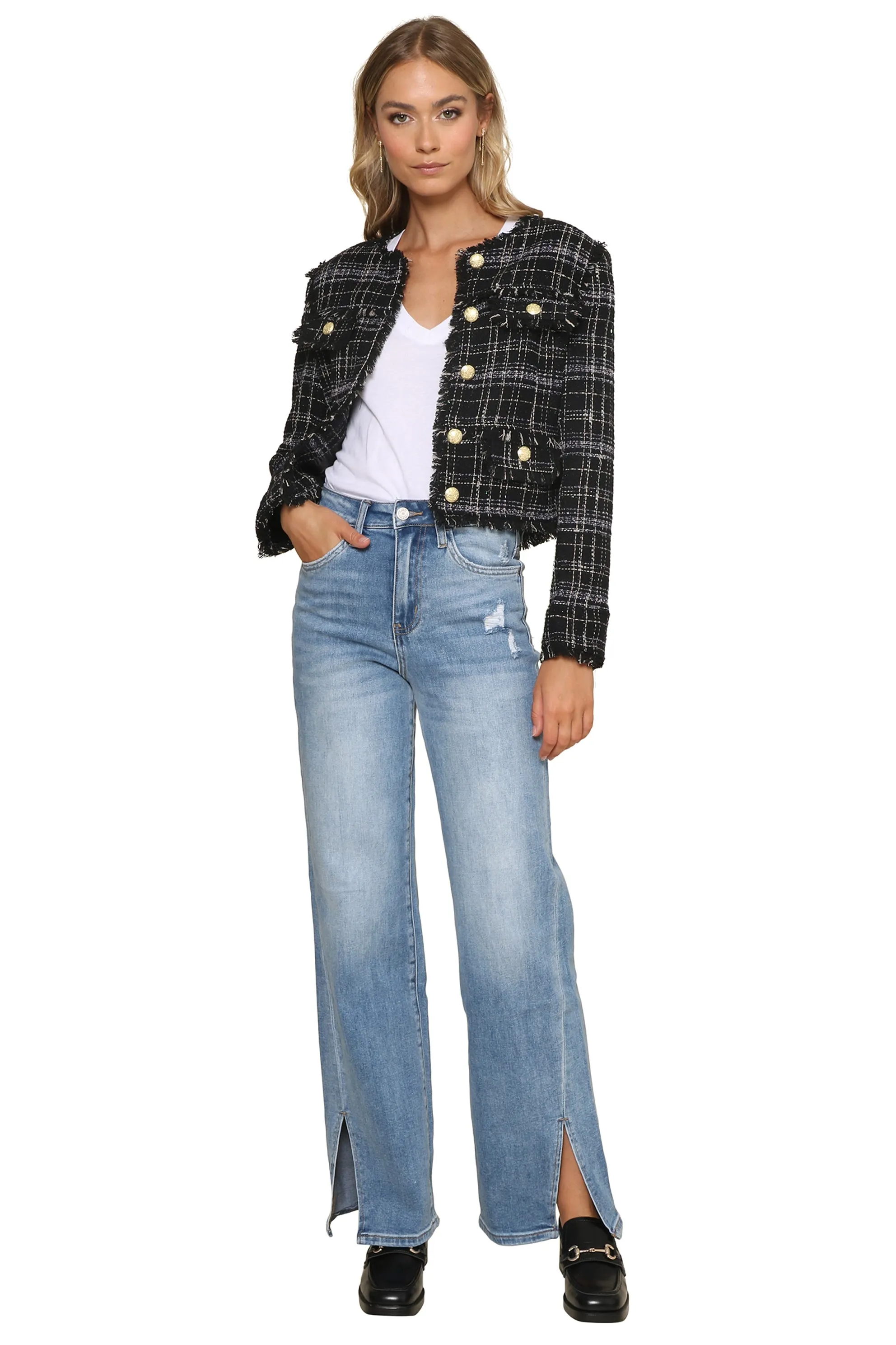 Crop Tweed Jacket