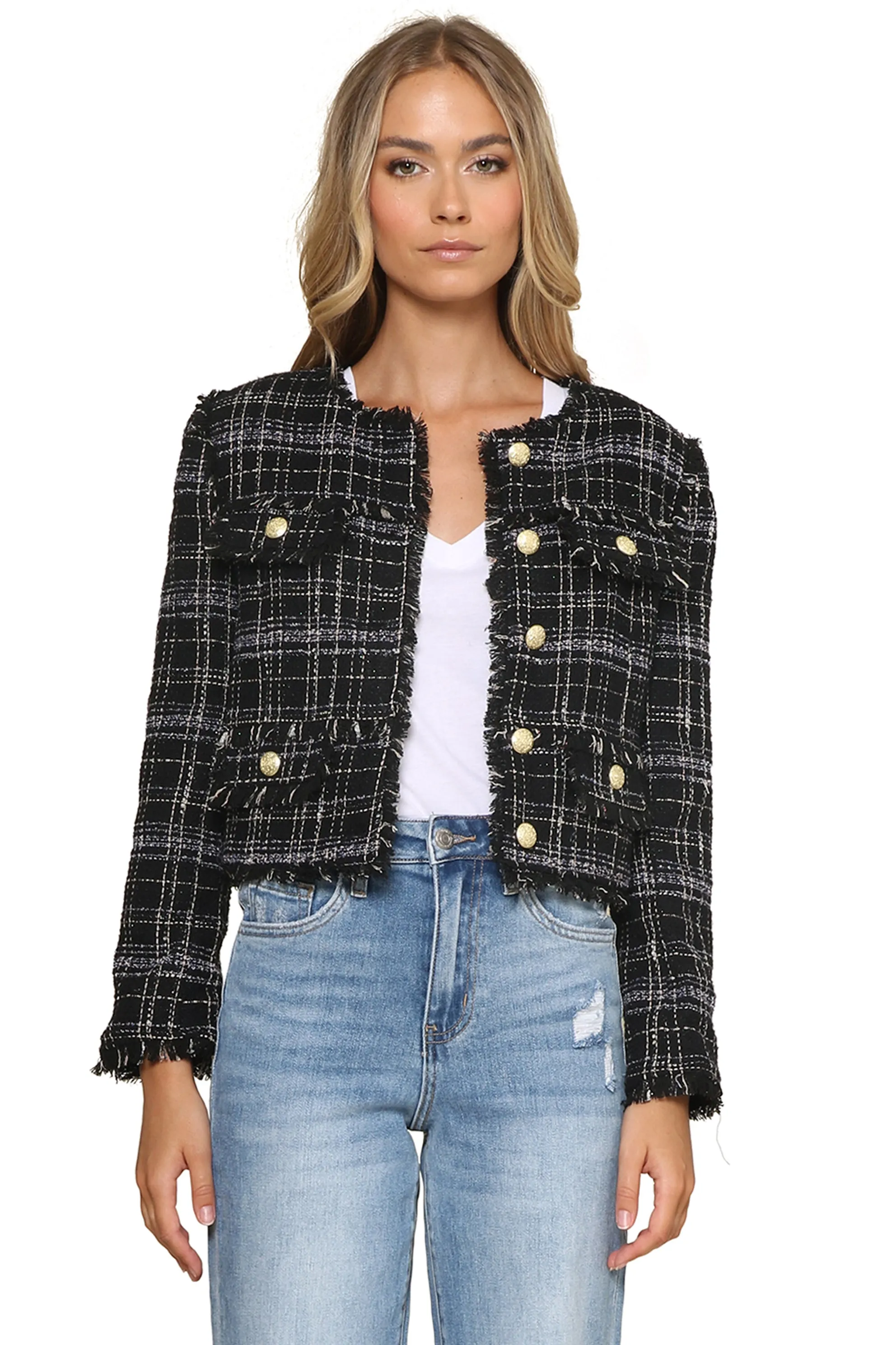 Crop Tweed Jacket