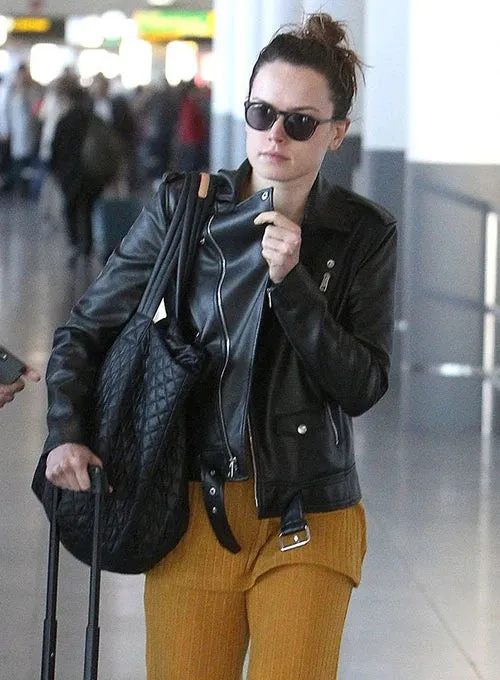 Daisy Ridley Leather Jacket