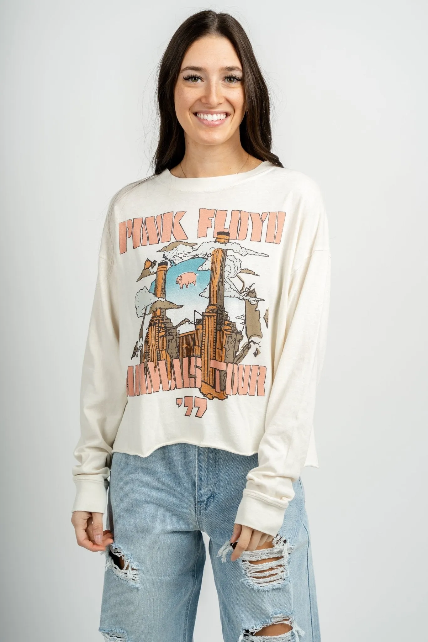 DayDreamer Pink Floyd animals tour 77 long sleeve tee stone vintage