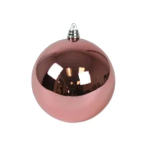 Dusty Rose Shiny Ball Ornament, 4"
