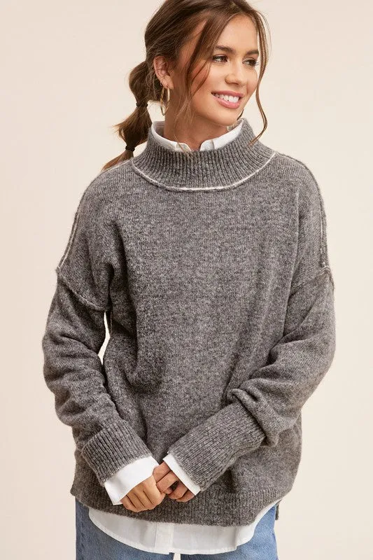Ella Long Sleeve Cozy Knit Sweater