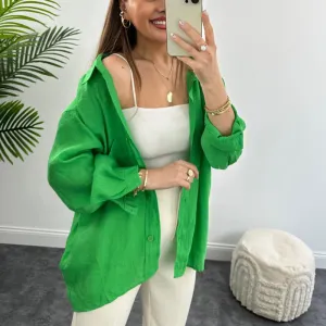 Fashionable Shirt Women's Loose Single Breasted Cardigan Wholesale Womens Clothing N3823120800044
