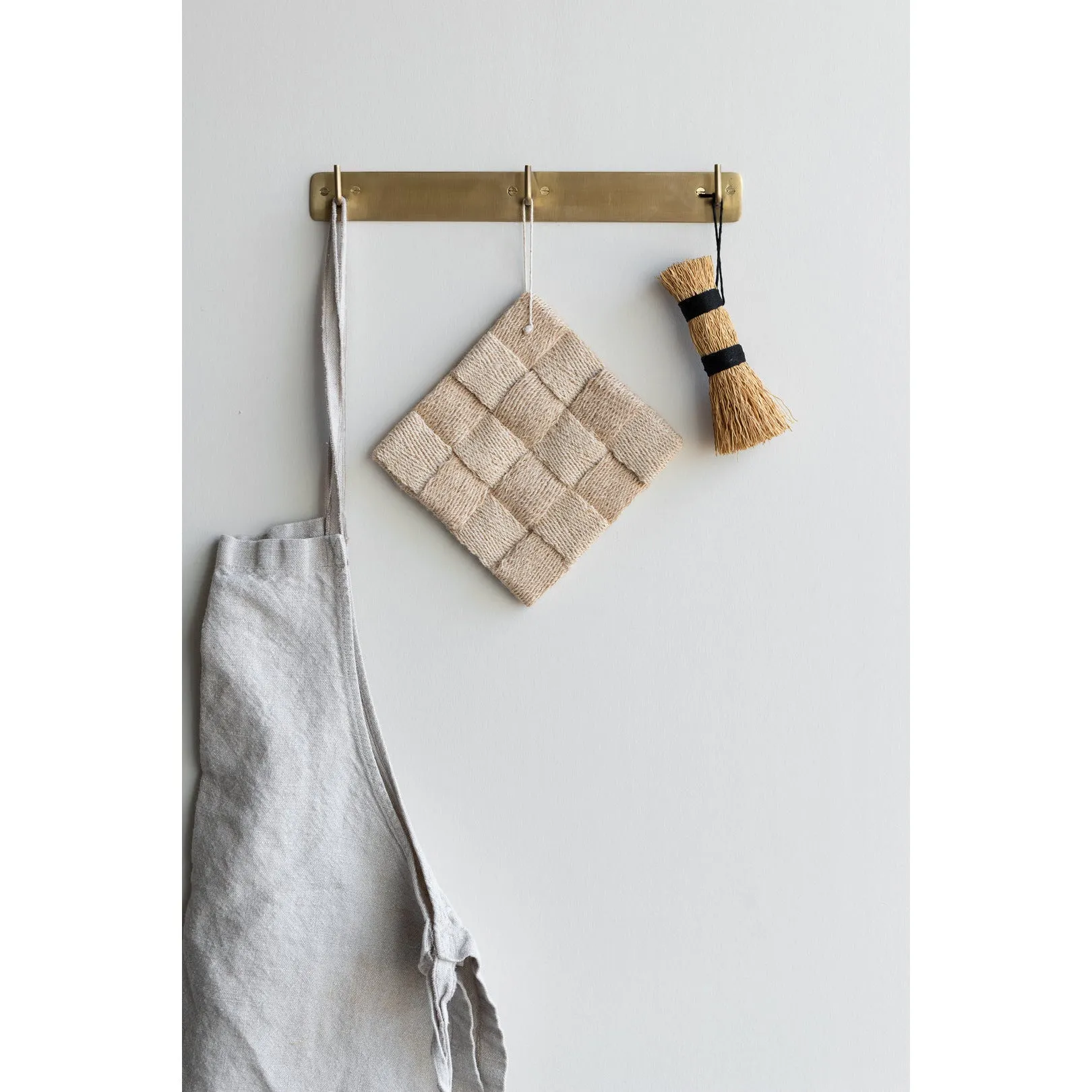 Fog Linen Plate Triple Hook