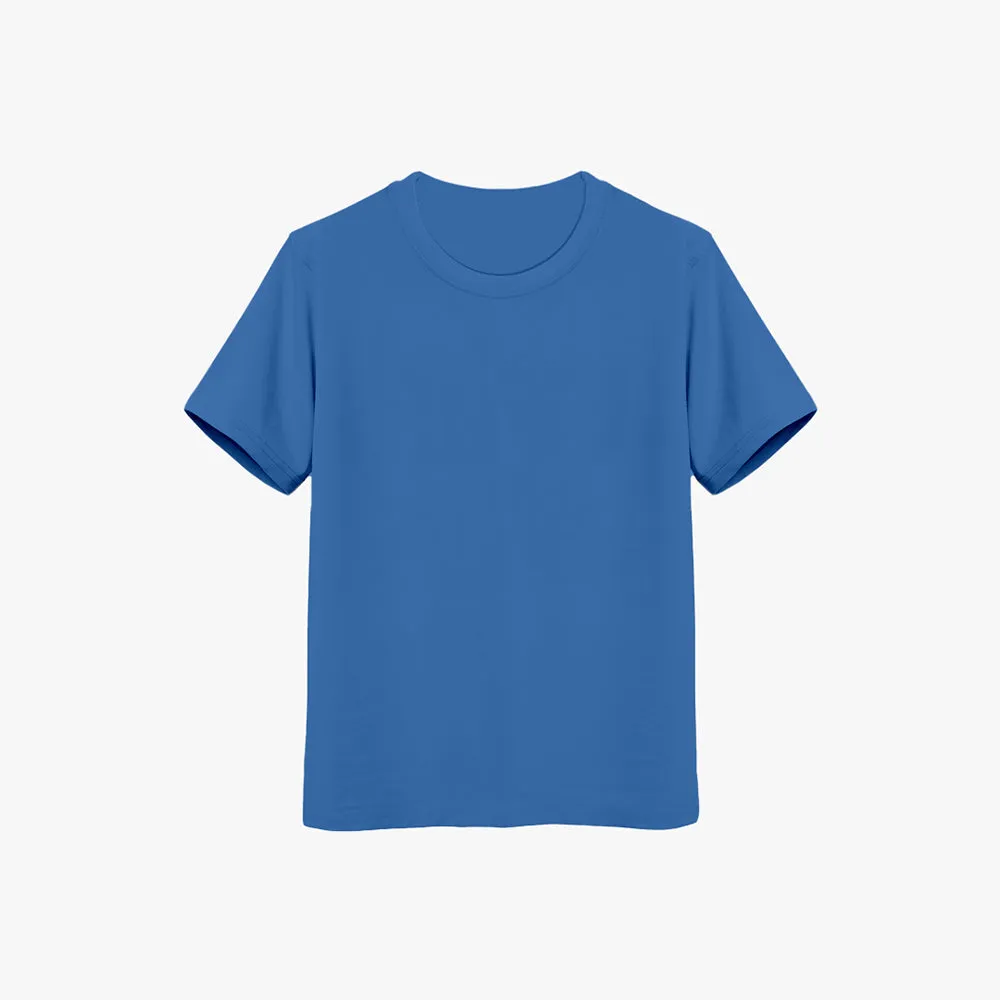Girls Blue Cotton T-Shirts - Kids Trendy & Comfort Tees