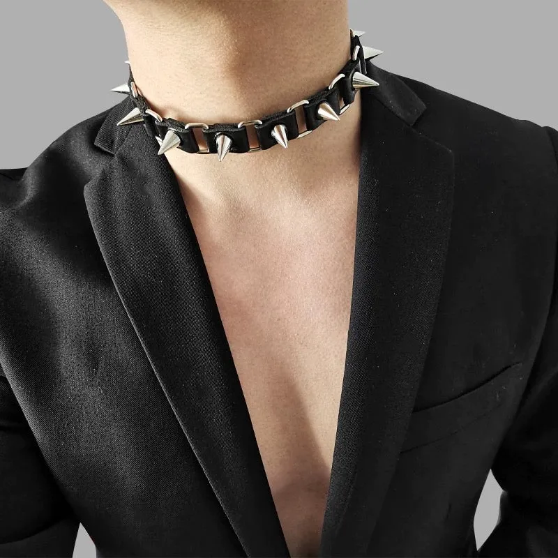 Gothic Choker Necklace  For Man 04
