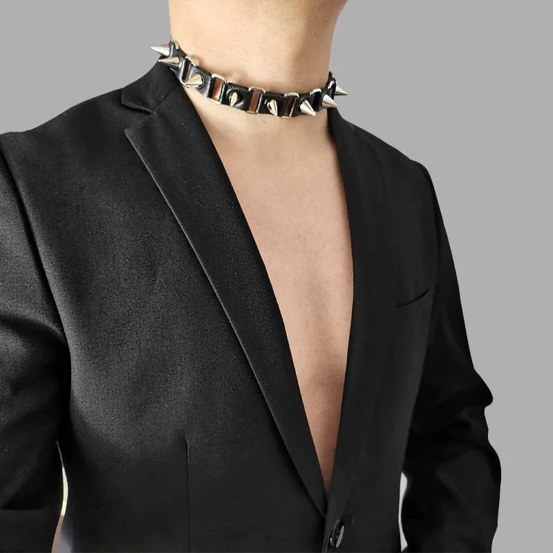 Gothic Choker Necklace  For Man 04