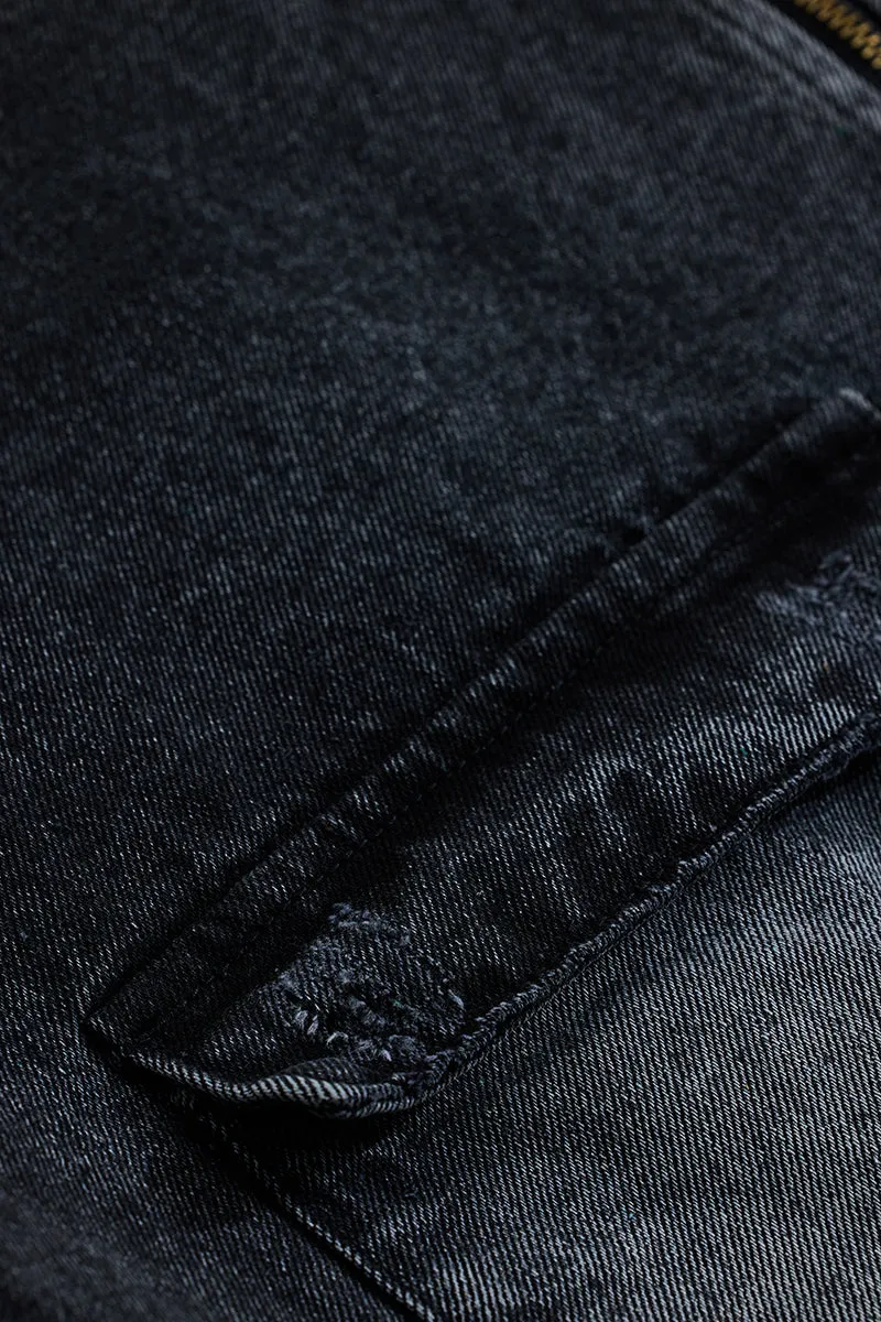 Grey Relaxed Fit Denim Jacket