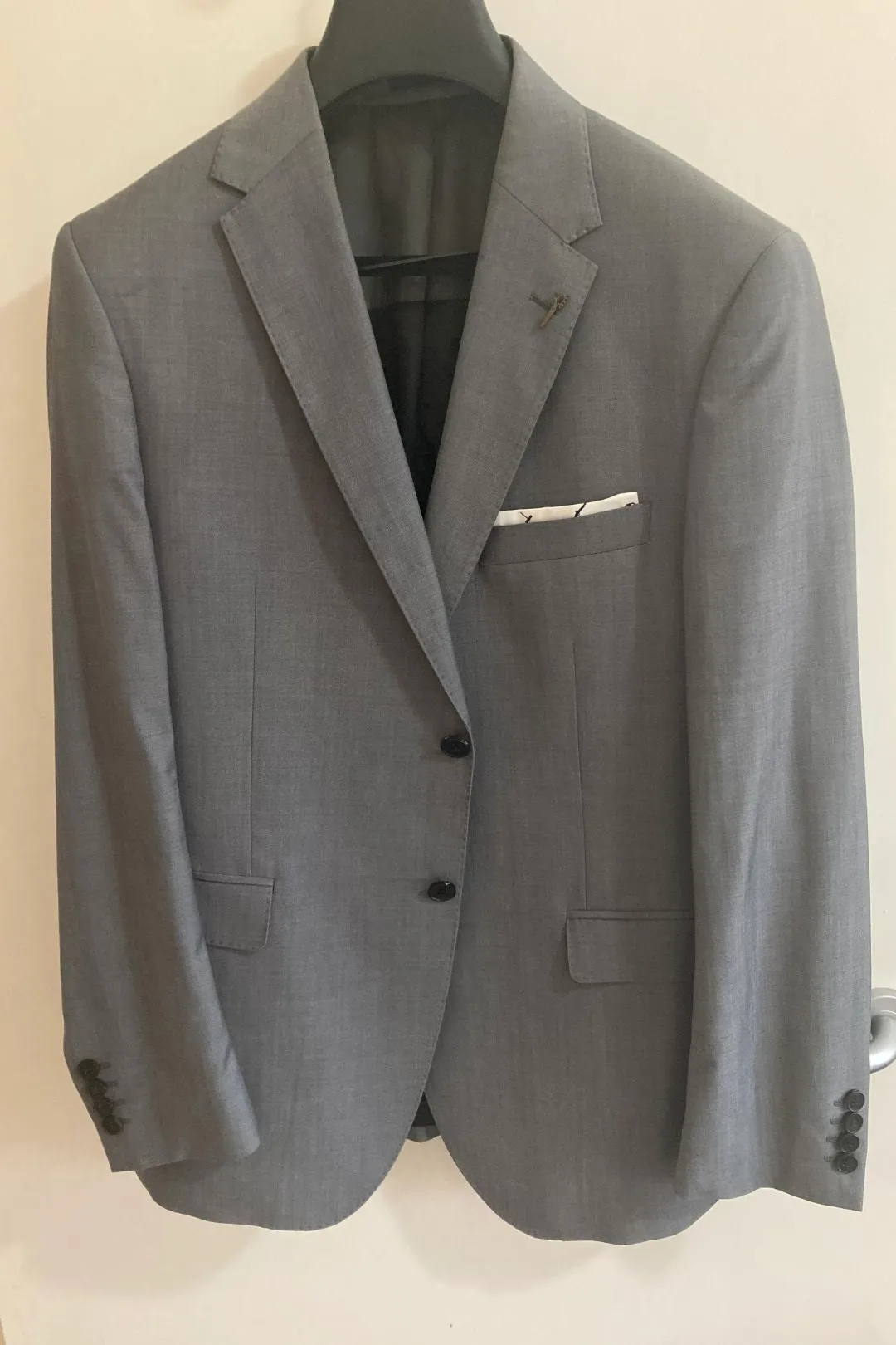 Grey Wool Mission Jacket