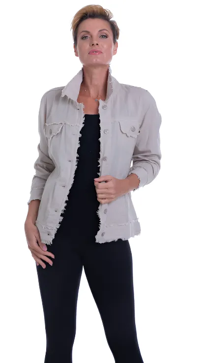 Jacket Linen/Cotton Raw Edge SALE