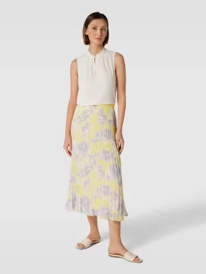 Jake*s Collection Floral Midi Skirt, Lilac