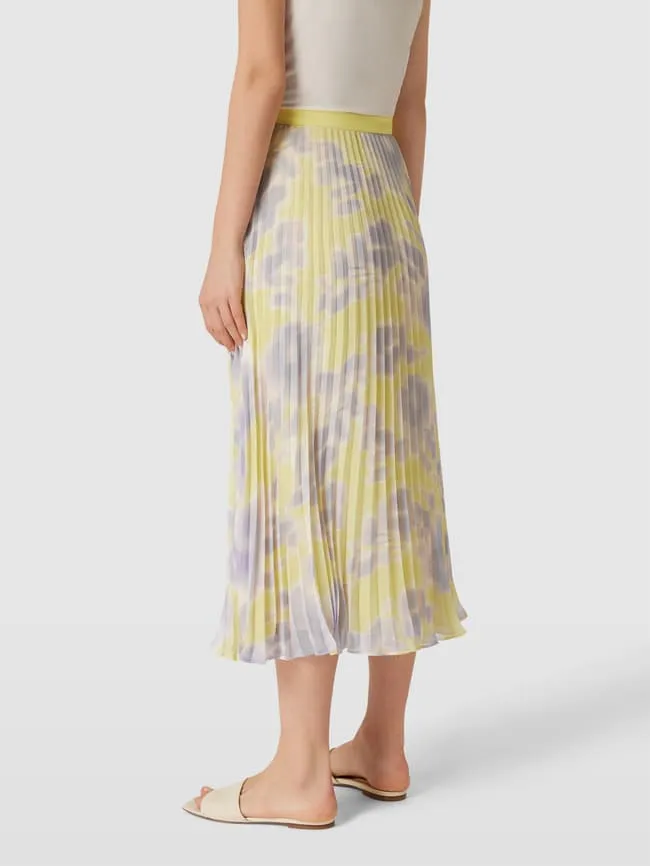 Jake*s Collection Floral Midi Skirt, Lilac