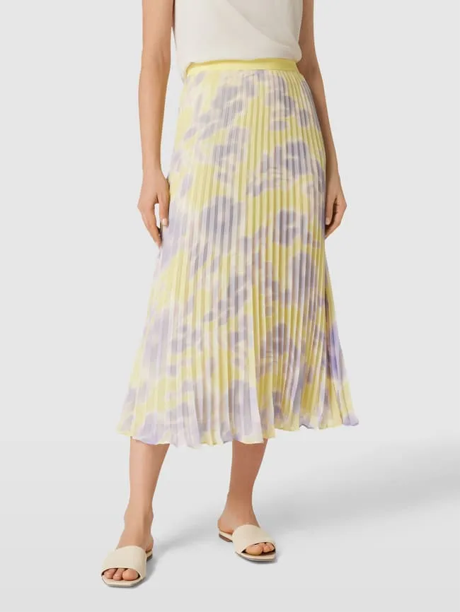 Jake*s Collection Floral Midi Skirt, Lilac