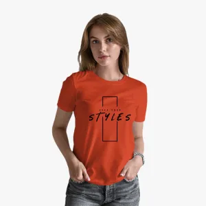Keep Your Styles Graphic Regular Fit T-Shirt for Women and Girls
