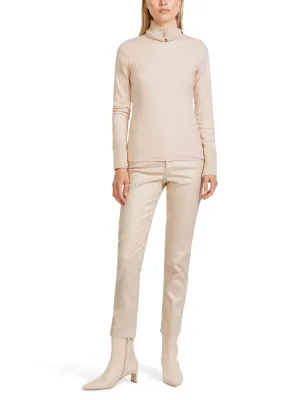 Knitted Collar & Cuff Top