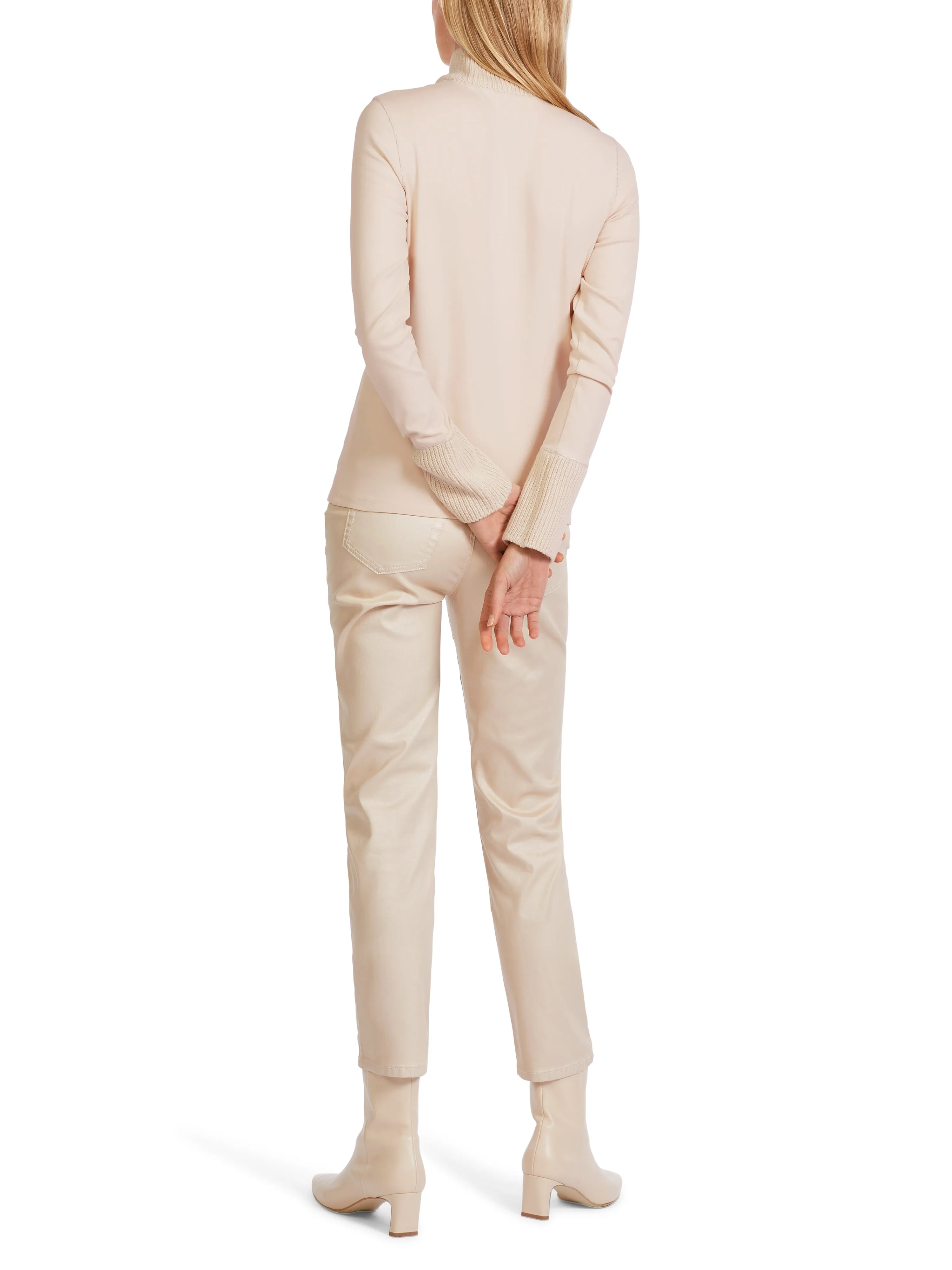 Knitted Collar & Cuff Top