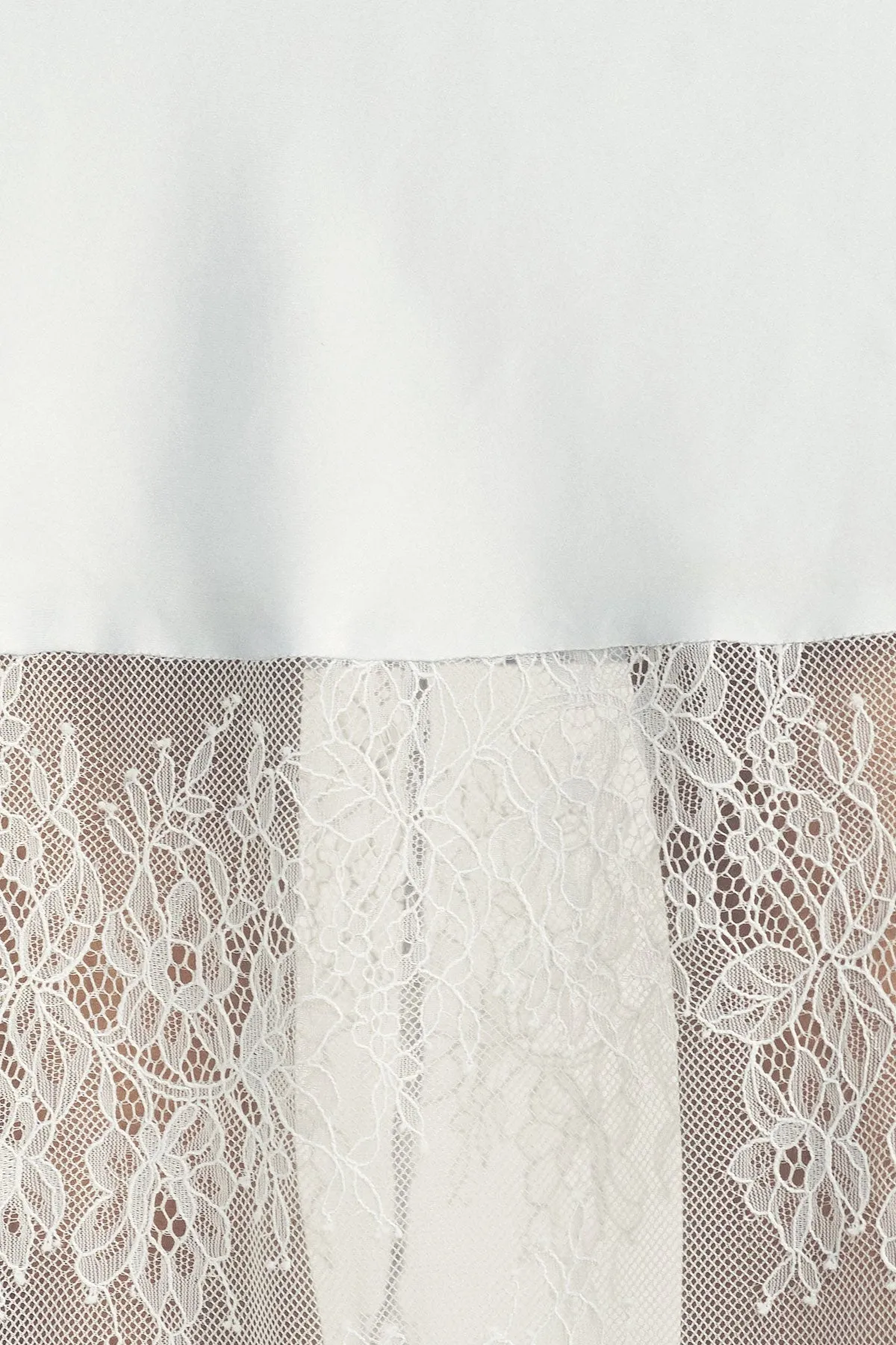 LABYRINTH LACE ONE SHOULDER COWL MAXI DRESS - PALE BLUE