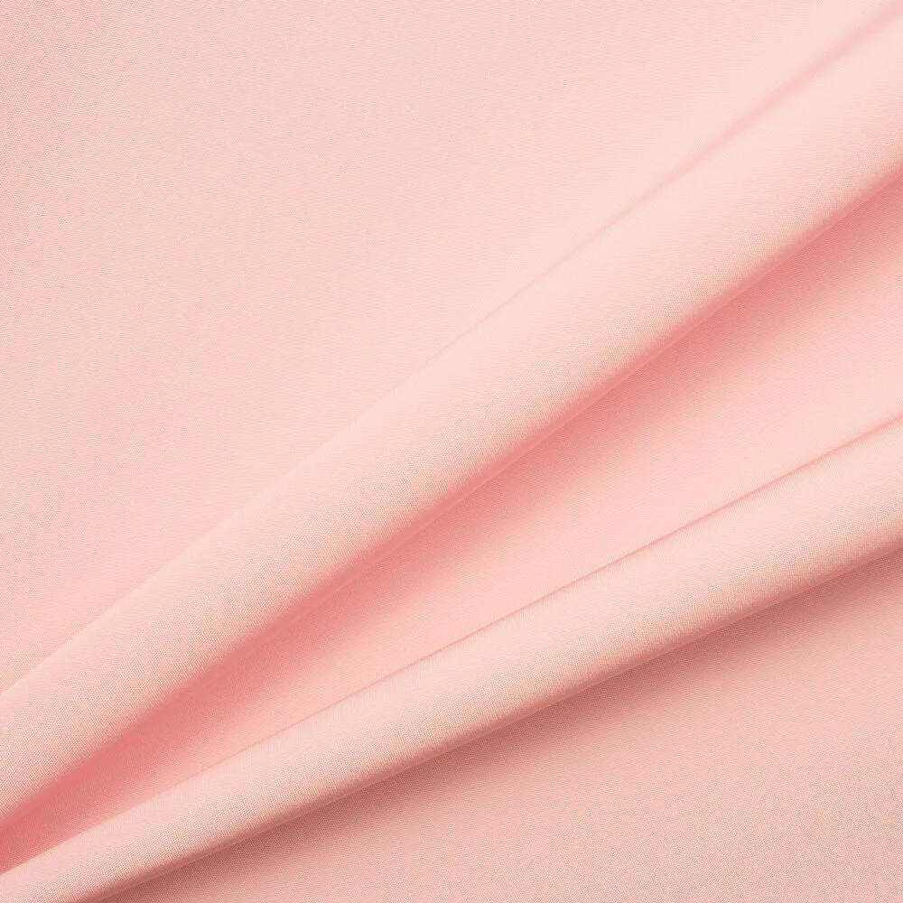 Light Baby Pink Silk Marocain Crêpe