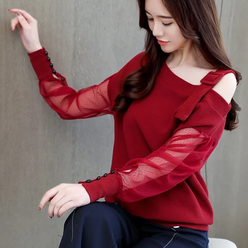 long sleeve shirt women fashion woman Sexy blouses