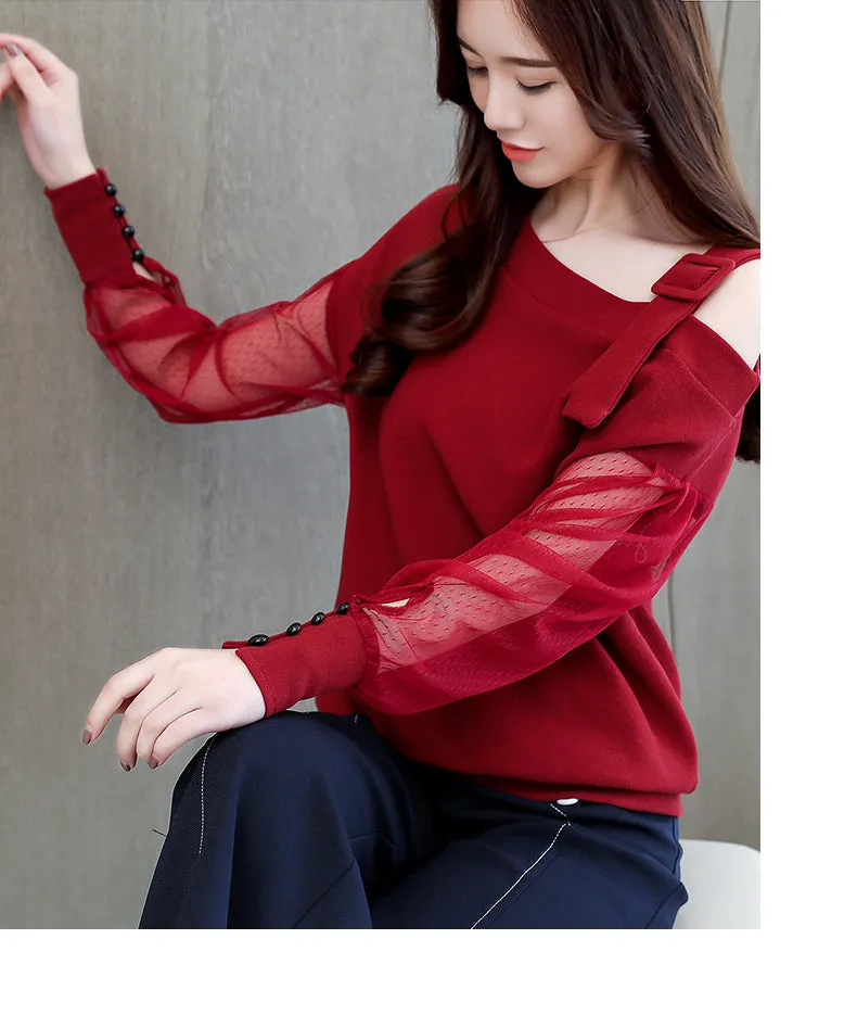long sleeve shirt women fashion woman Sexy blouses