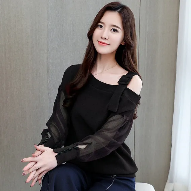 long sleeve shirt women fashion woman Sexy blouses