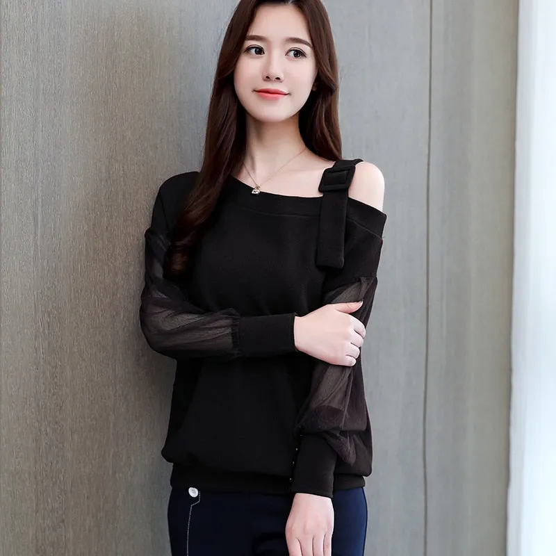 long sleeve shirt women fashion woman Sexy blouses