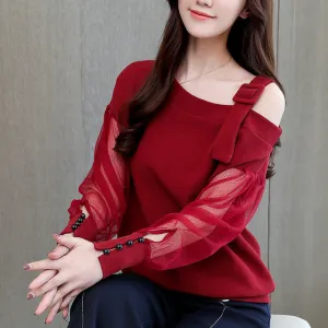 long sleeve shirt women fashion woman Sexy blouses