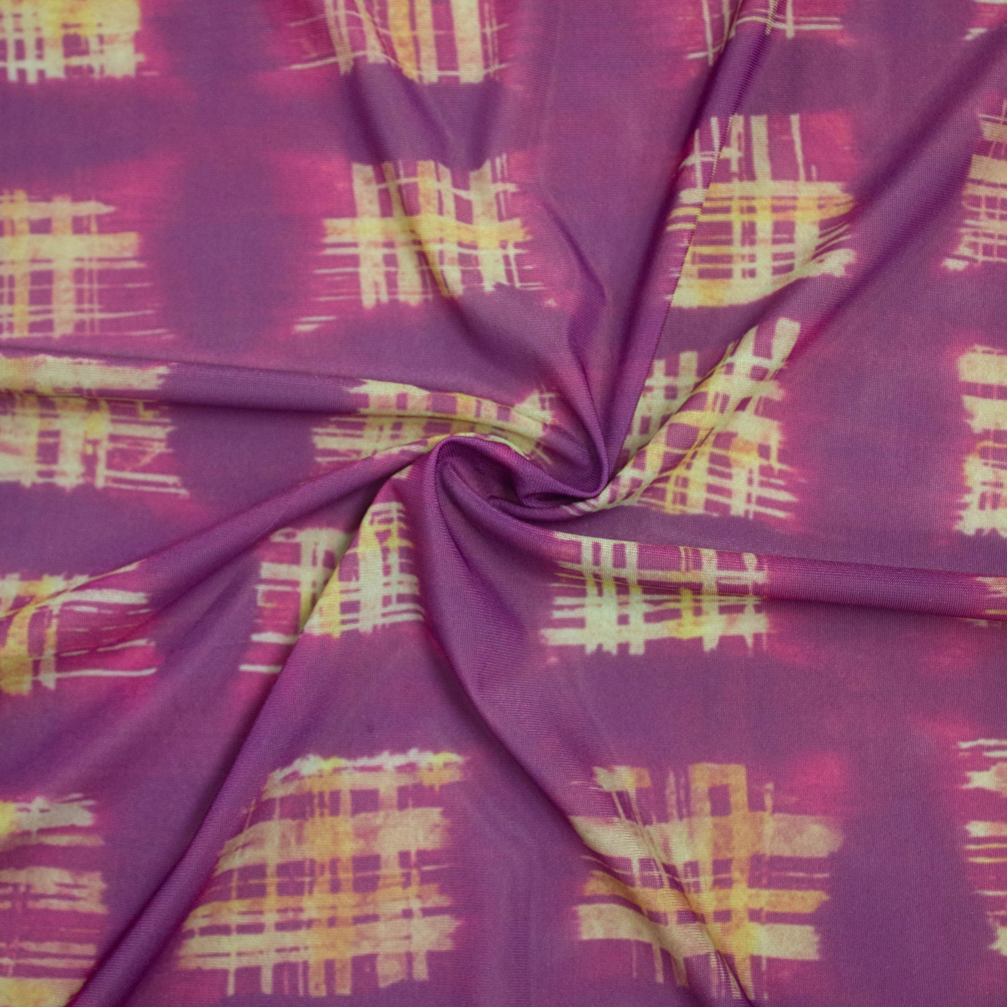Lorde Purple Abstract Polyester Jersey