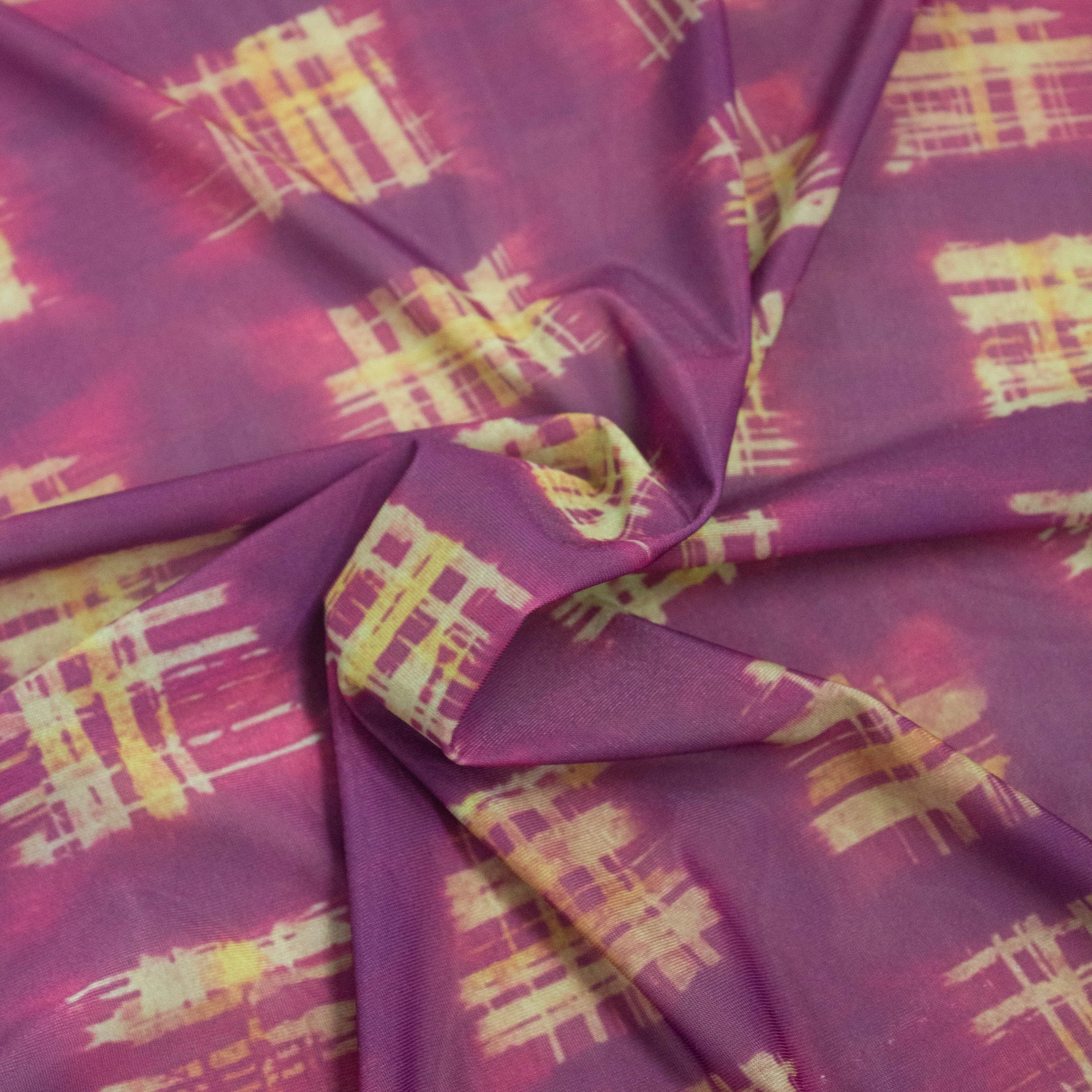 Lorde Purple Abstract Polyester Jersey