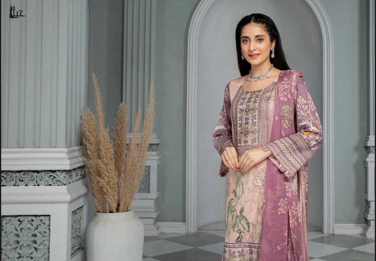 Luxurious Embroidered Haya Designer Pakistani Dress - D2