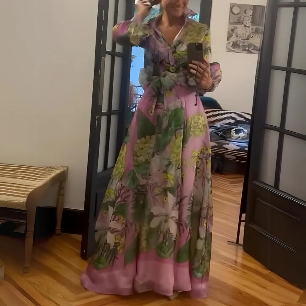 Luxurious Italian Satin Maxi Dress