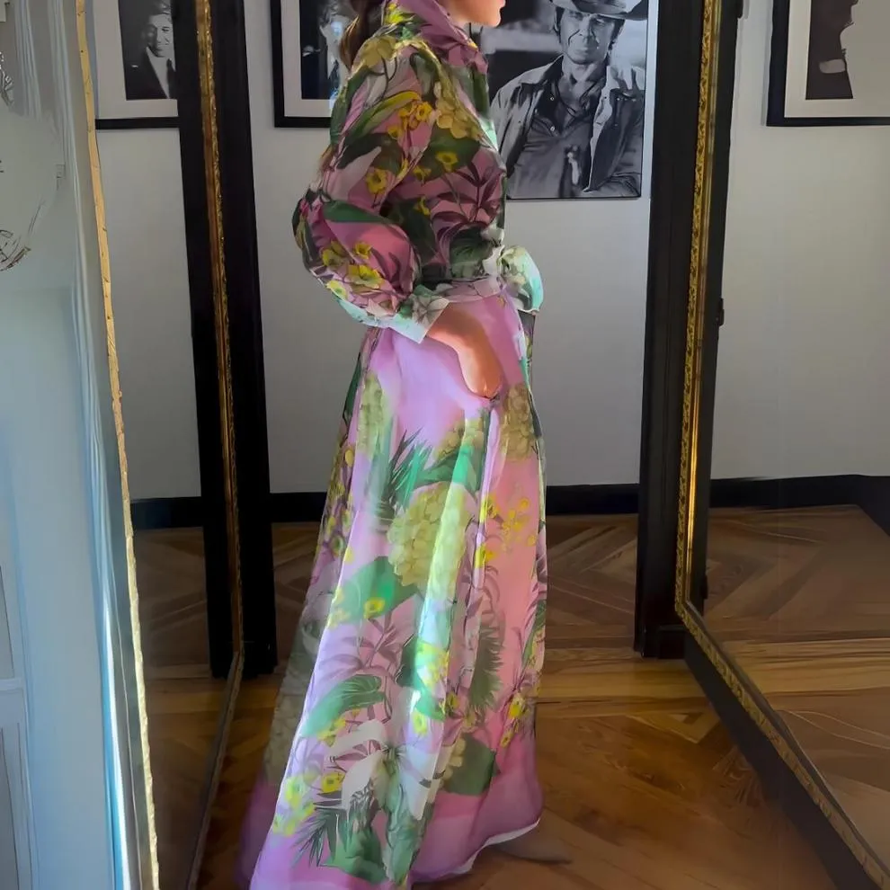Luxurious Italian Satin Maxi Dress