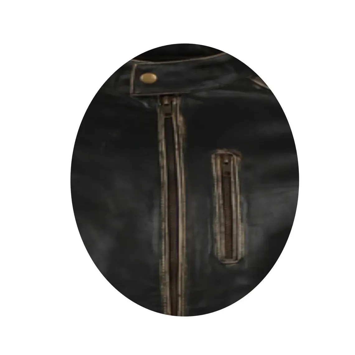 Men's Handmade Vintage Halloween Leather Jacket  for Halloween By TJS