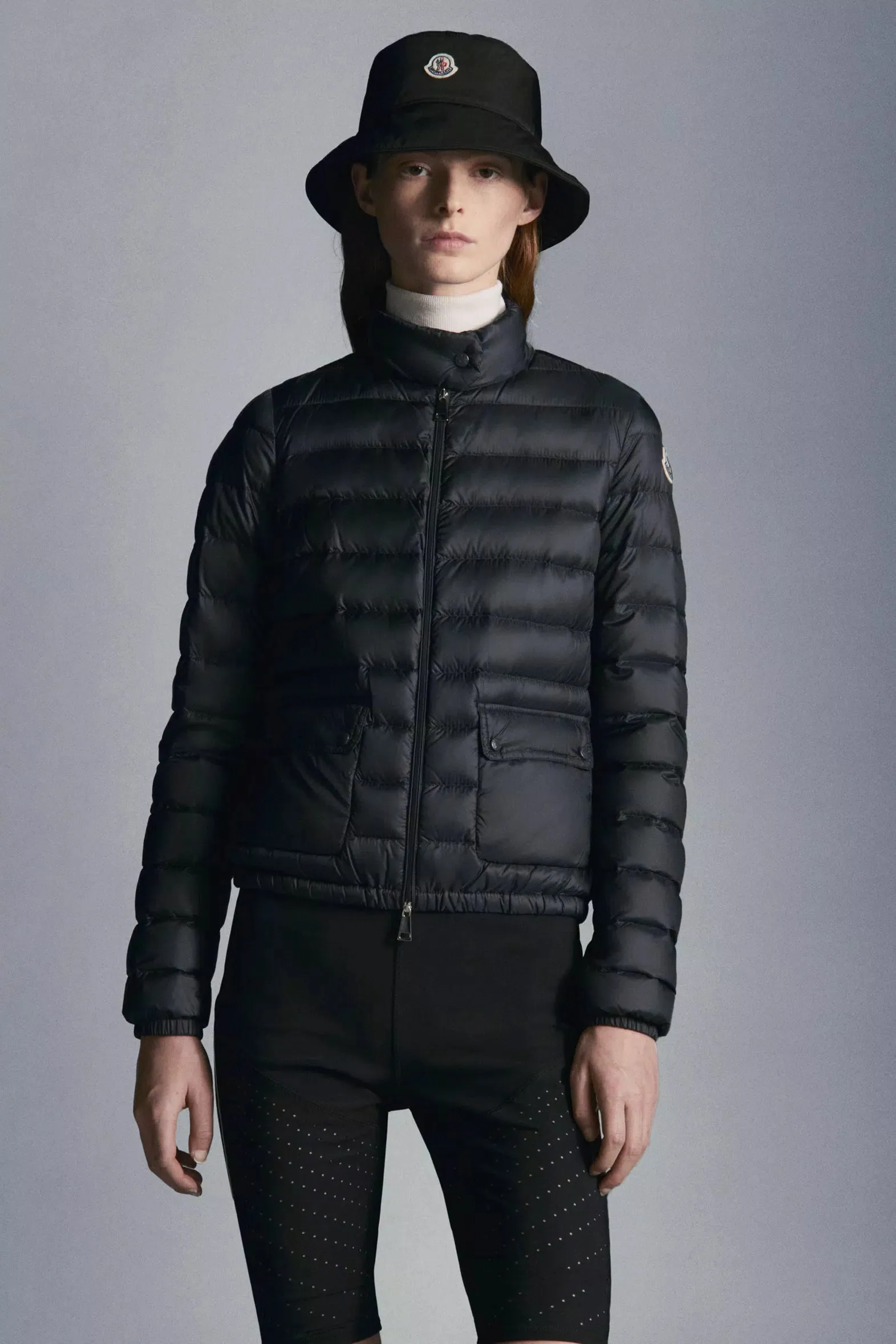 MONCLER LANS SHORT DOWN JACKET DARK BLUE