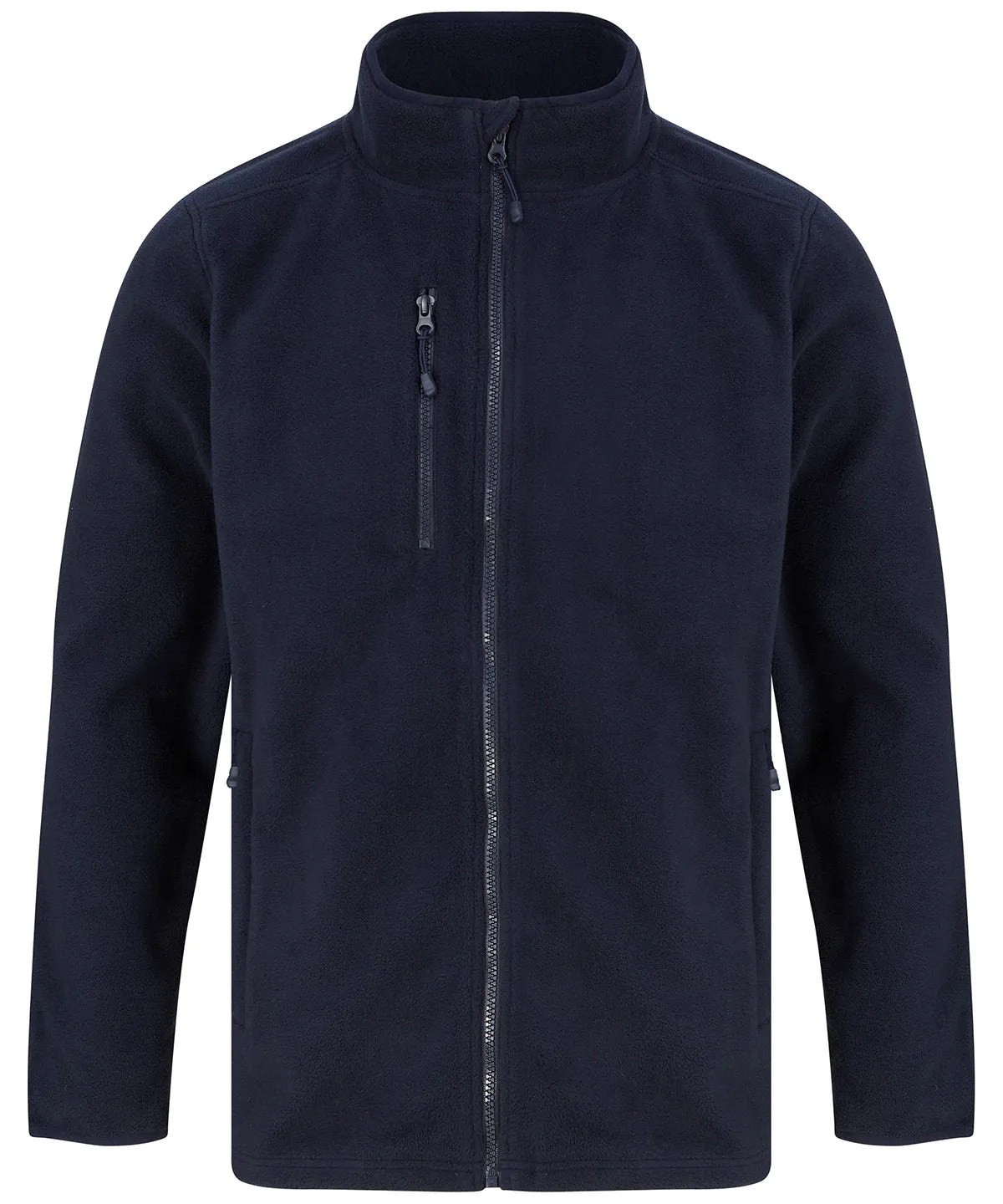 Navy - Recycled polyester microfleece jacket