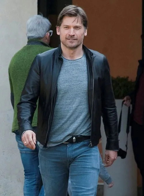 NIKOLAJ COSTER WALDAU LEATHER JACKET | MEN CELEBRITY JACKET