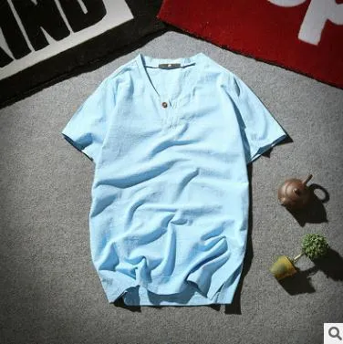 Oriental Flaxen Summer Short Sleeve T-Shirt Trendy T-Shirt