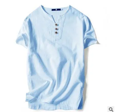 Oriental Flaxen Summer Short Sleeve T-Shirt Trendy T-Shirt
