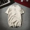 Oriental Flaxen Summer Short Sleeve T-Shirt Trendy T-Shirt